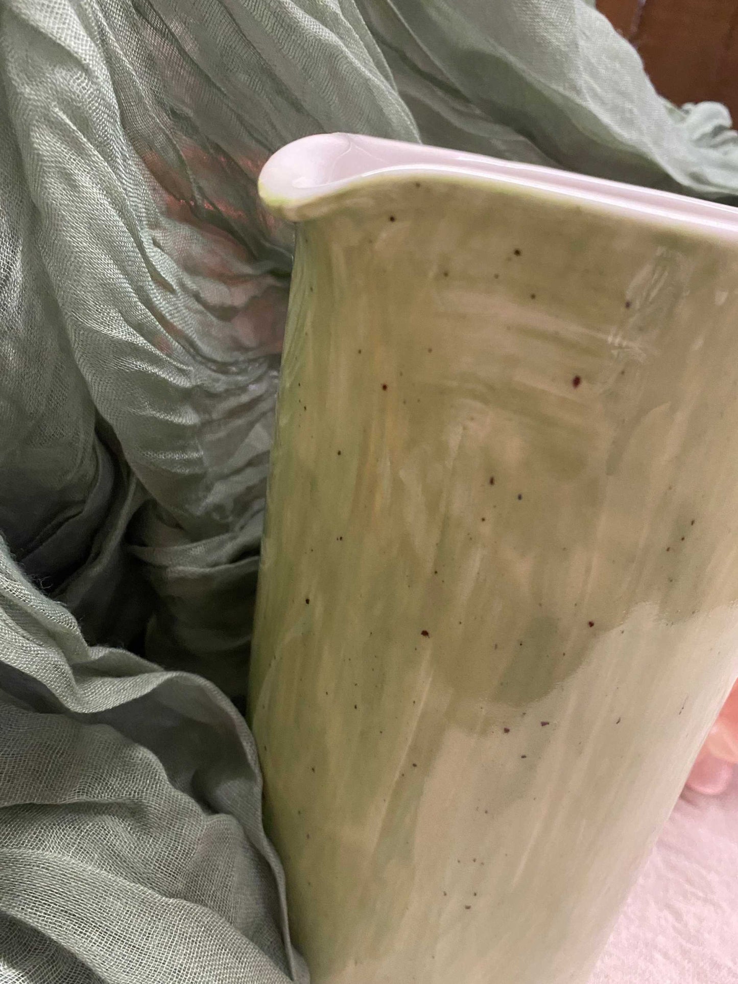 White Ceramic Jug, Spring Collection