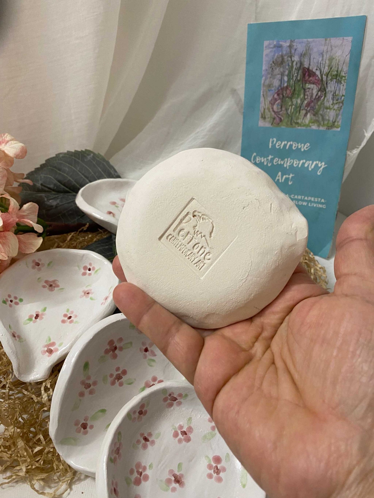 Poggia Posate in Ceramica bianca della collezione Sakura 5 pezzi