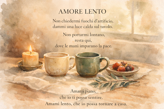 Amore lento: una piccola pratica di consapevolezza (con poesia e lista motivazionale)