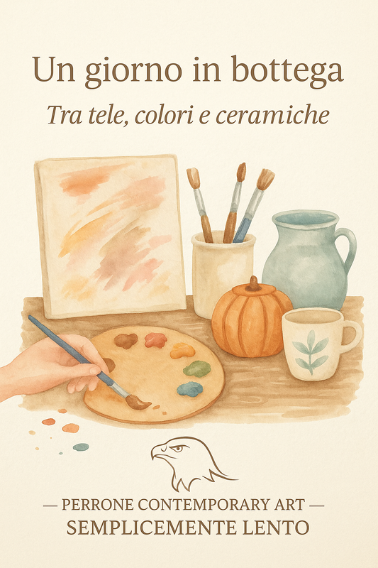 📖 Un giorno in bottega: tra tele, colori e ceramiche 📖 A Day in the Workshop: Among Canvases, Colors and Ceramics