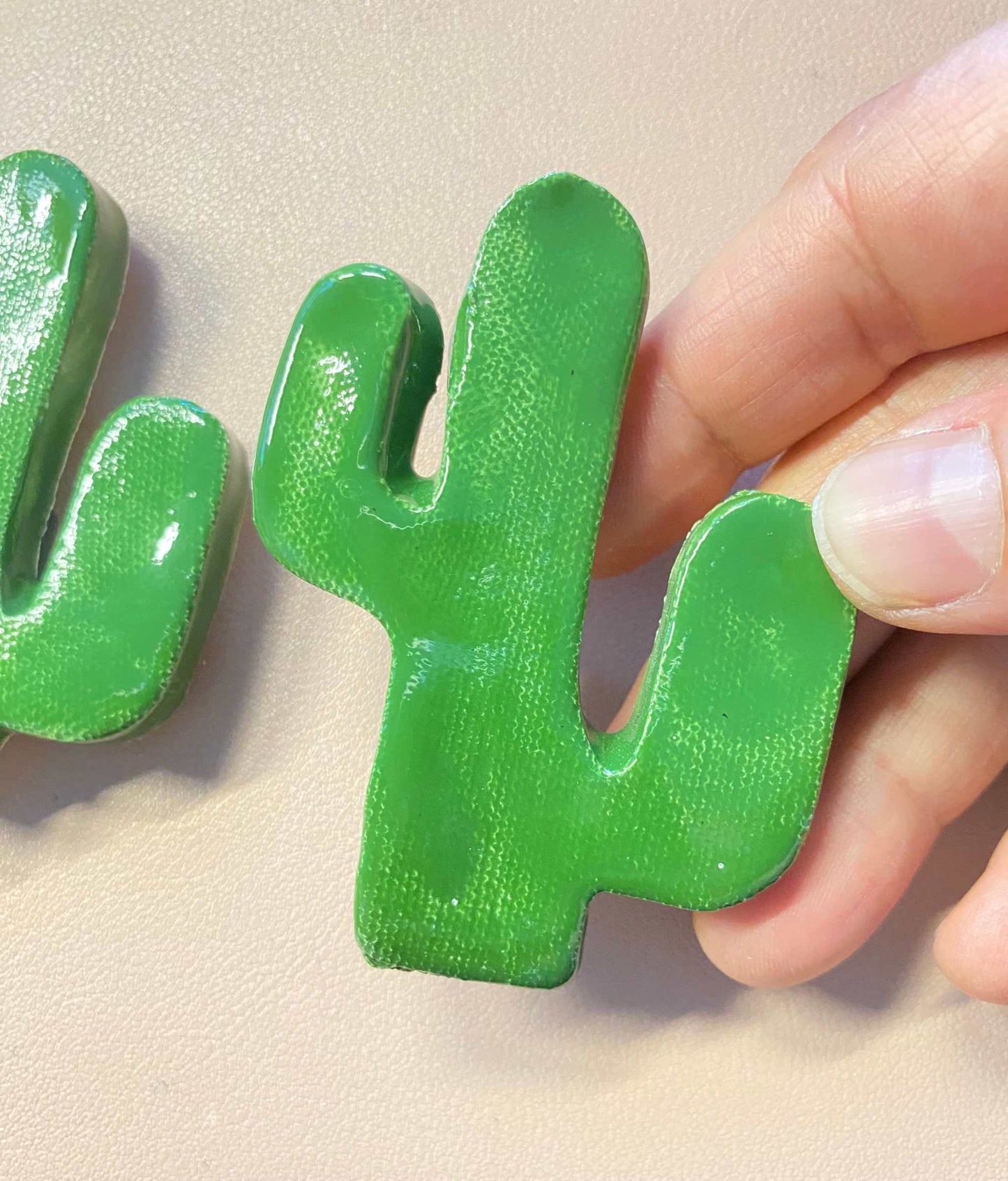 Coppia Calamite Cactus in ceramica Collezione Gocce del Salento