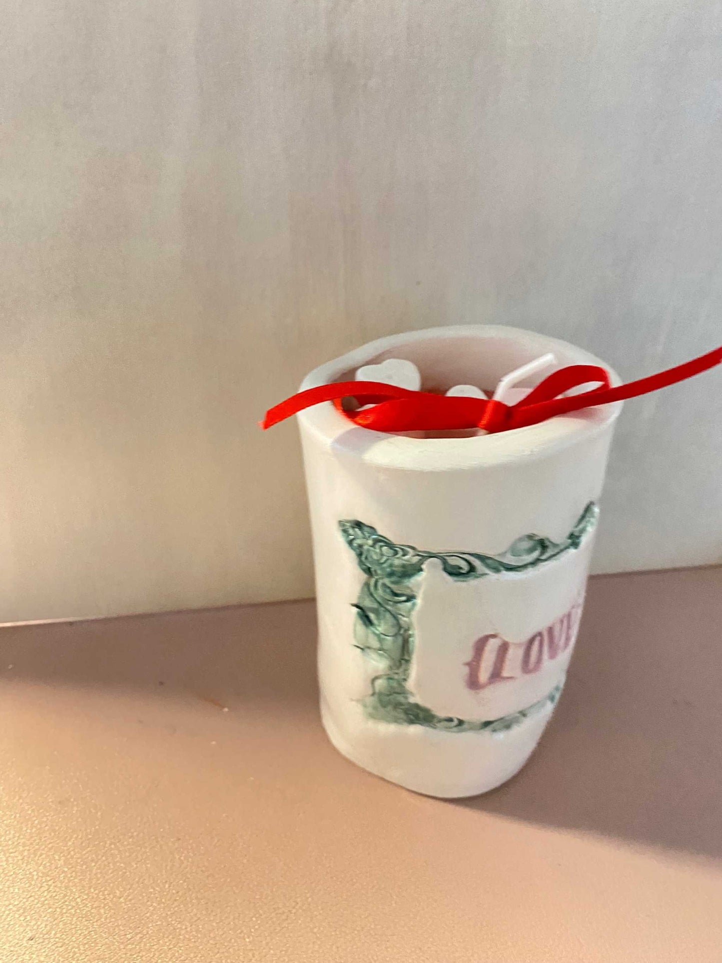 Candela in vasetto di ceramica Collezione Gocce del Salento – Piccoli Tesori a 5 Euro